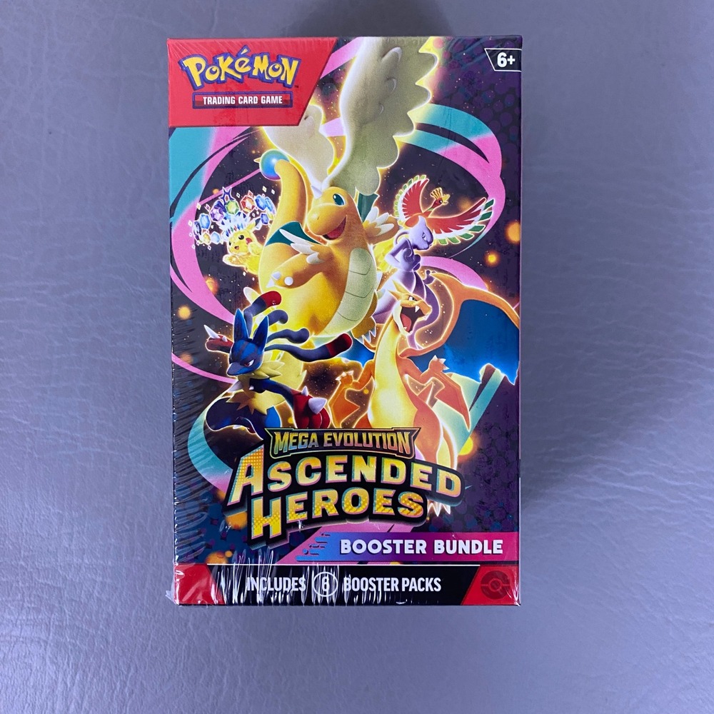 Pokemon TCG Mega Evolution Ascended Heroes Booster Bundle 6 Packs New Sealed